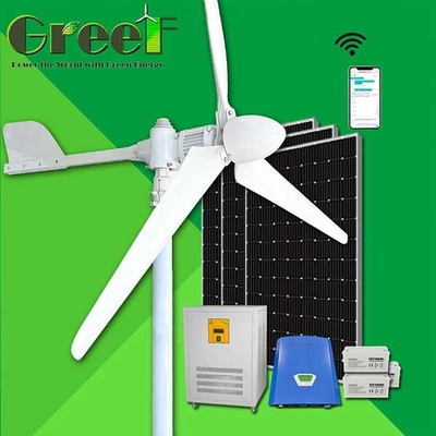3KW High Power Electric On Grid Hybrid Solar Wind Turbine Generator System
