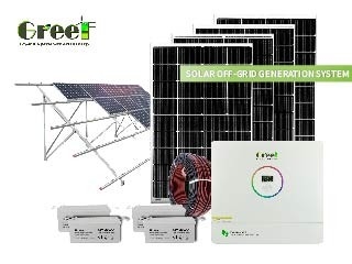 Customized Solution:5KW 10kw solar system hybrid on rooftop for home usage