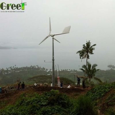 5kw Pitch Control Wind Turbine Controller Low Start Up Wind Speed Home Vertical