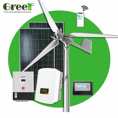 Small Grid Tie Inverter Wind Turbine Generator Low Rpm 5kw For Home