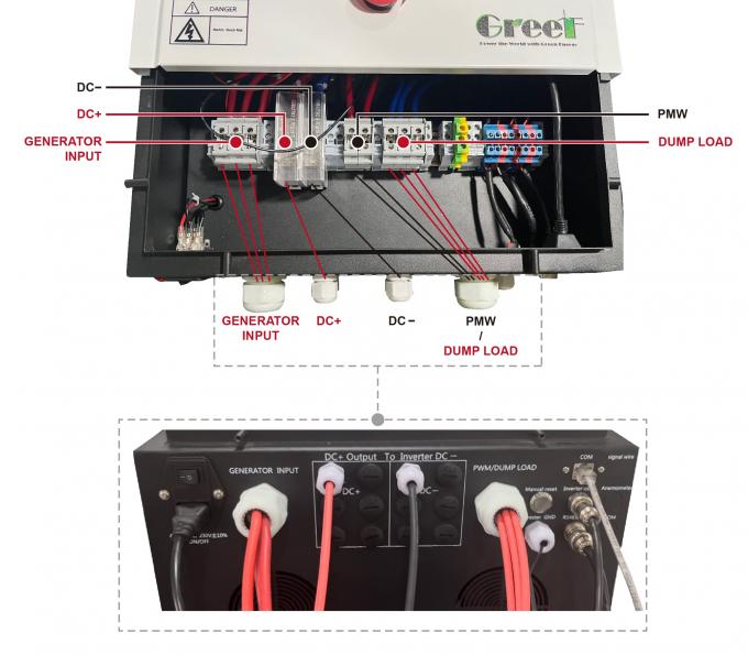 Grid-tied Wind Turbine Controller With Protection Function LCD Touch Screen and Mornitoring 5