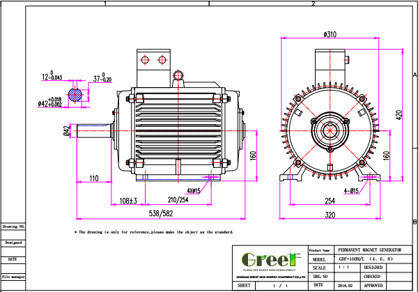 Low Rpm Permanent Magnet Generator Customized 5kw 10kw 50kw 200kw with 3 Years Warranty 4