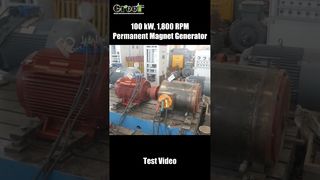 Test Passed, Ready to Ship – Permanent Magnet Generator Real Test Record