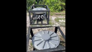 5KW-100RPM Coreless Axial Flux PM Generator Working in Brazil  #corelessgenerator#axialfluxgenerator