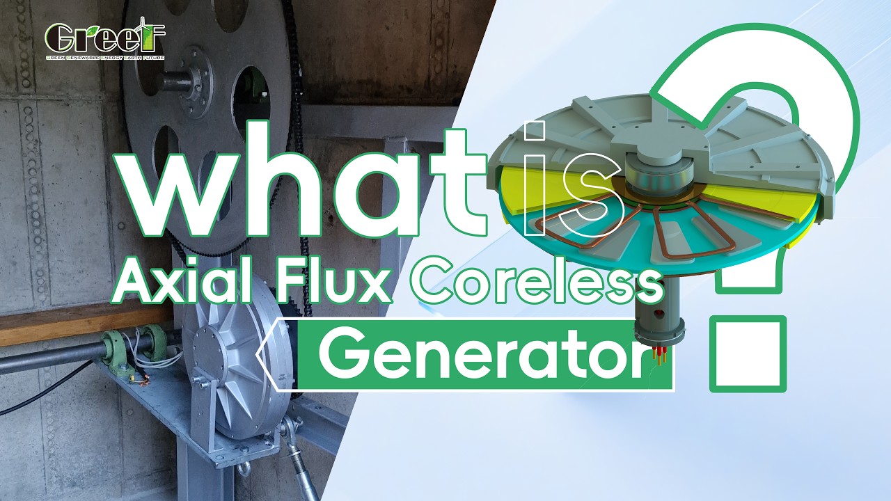 Explain in one paragraph Axial Flux Coreless Generator