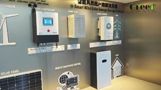 Visual Demo Wall Shows Full Workflow of Our Wind Solar & PMG Storage Hybrid System