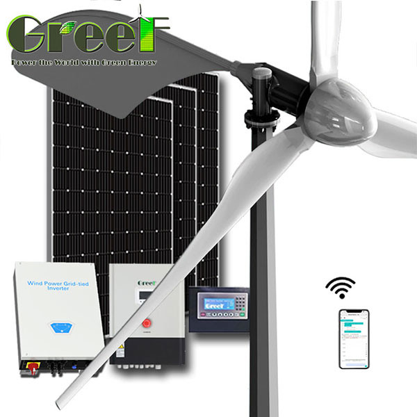 On/Off Grid Energy Horizontal Axis Wind Turbine 1KW 5KW For Home Farm
