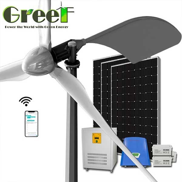 High Output 3 Phase AC Horizontal Axis Wind Turbine 1KW 3KW 5KW 10KW For Marine Ship