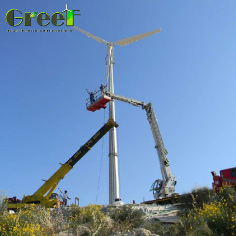 Horizontal Wind Power Generator 3m/s Start Wind Speed and 5-30kW Rated Power for Industrial Energy Production