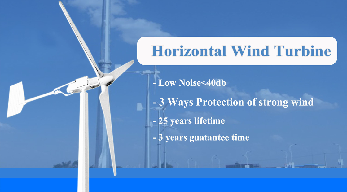 Horizontal Wind Power Generator 3m/s Start Wind Speed and 5-30kW Rated Power for Industrial Energy Production
