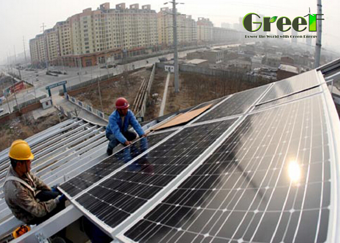 Single Phase On Grid Solar System Customized With PCTC 1.0 Inverter