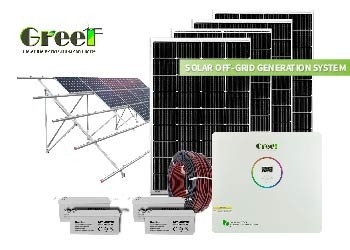 48-240V Output Voltage Off Grid Solar System Within Ground Mounting