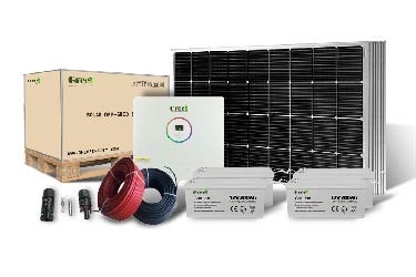 10kw Off-Grid Solar System with 550W Solar Panels and MPPT Charge Inverter