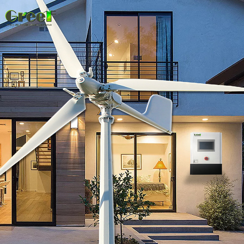 Eco Friendly Energy Wind Energy Generator With 5.6M Blades Rotor Diameter