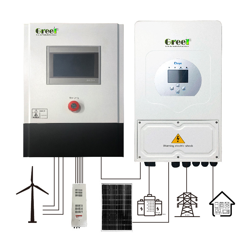 LCD Display Hybrid Generator with 230vac Rated Output Voltage