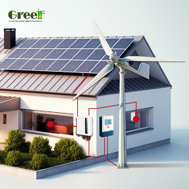 98% Hybrid Solar System With 8Kw-10Kw Rated Output Power And 110/220V Output Voltage