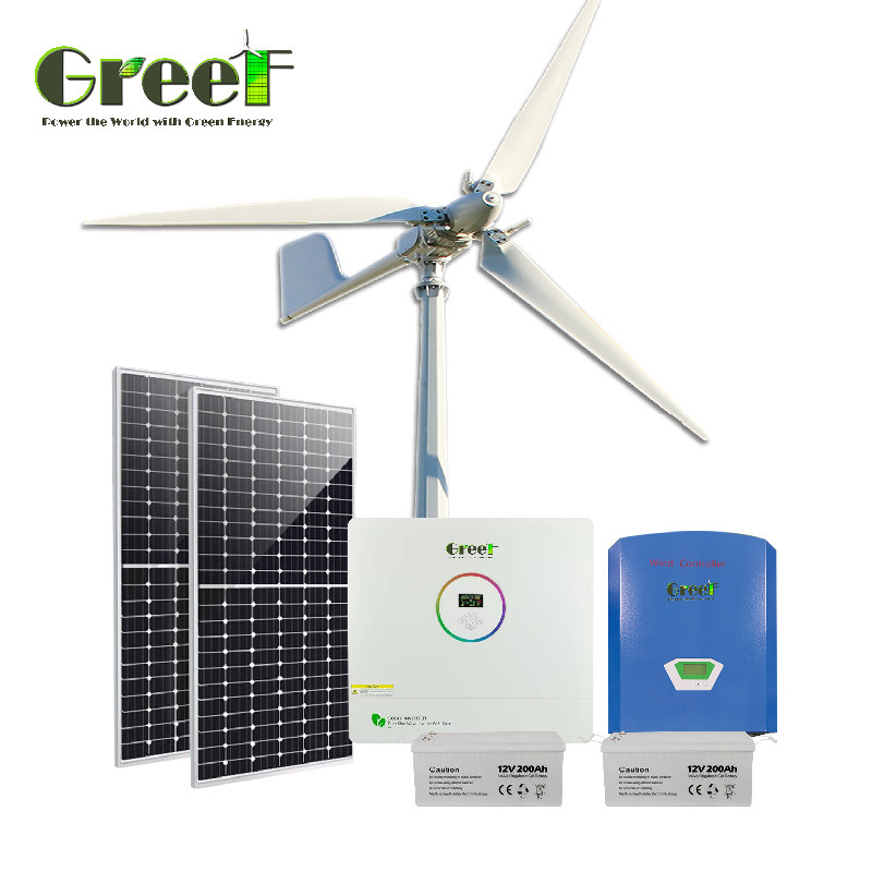 50Hz/60Hz Output Frequency Off Grid Solar System With Lithium Ion Battery Type