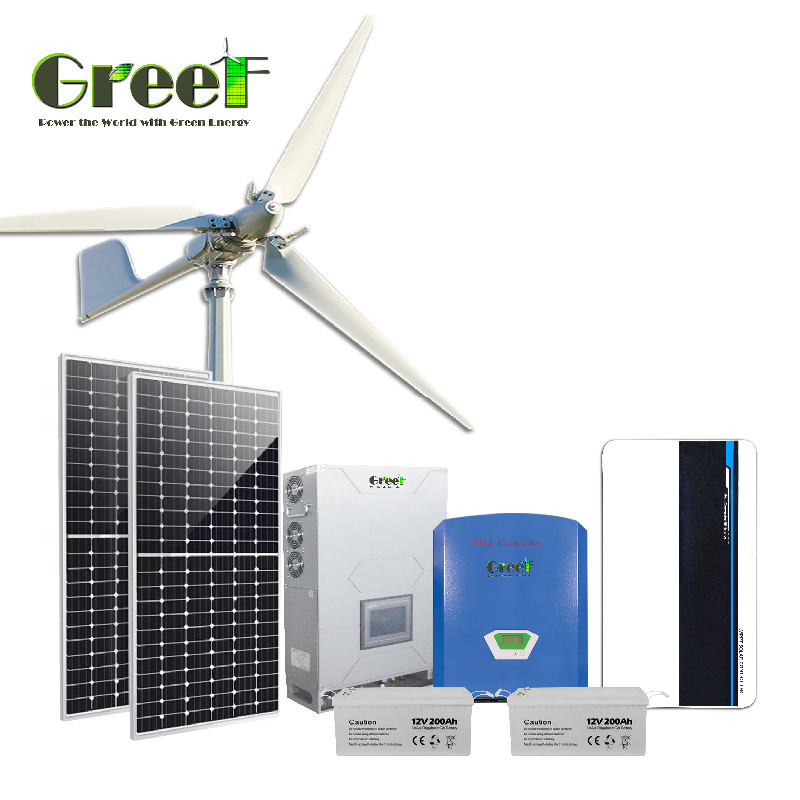 50Hz/60Hz Output Frequency Off Grid Solar System With Lithium Ion Battery Type