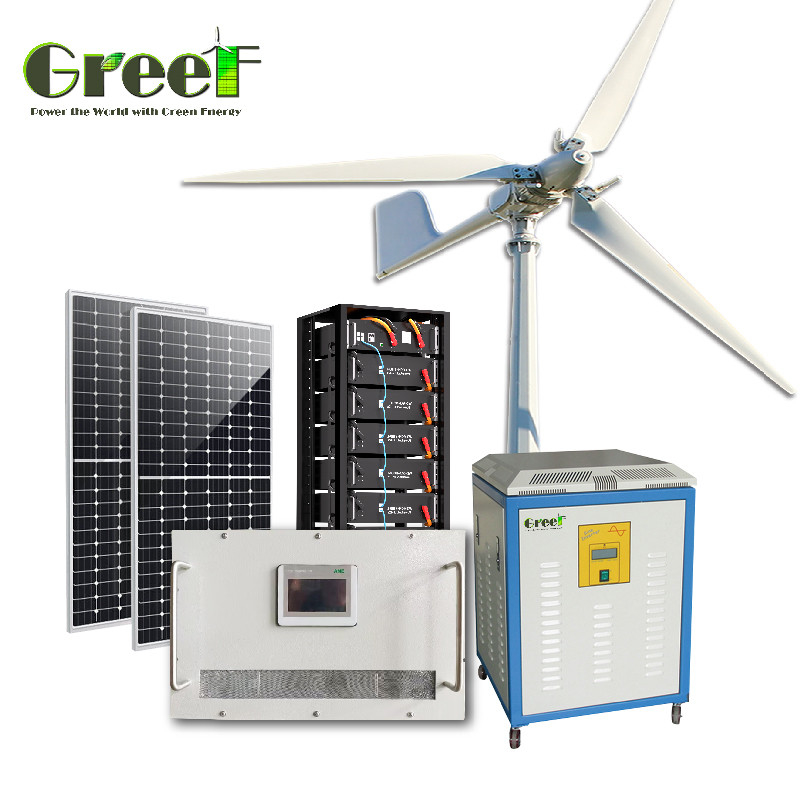50Hz/60Hz Output Frequency Off Grid Solar System With Lithium Ion Battery Type