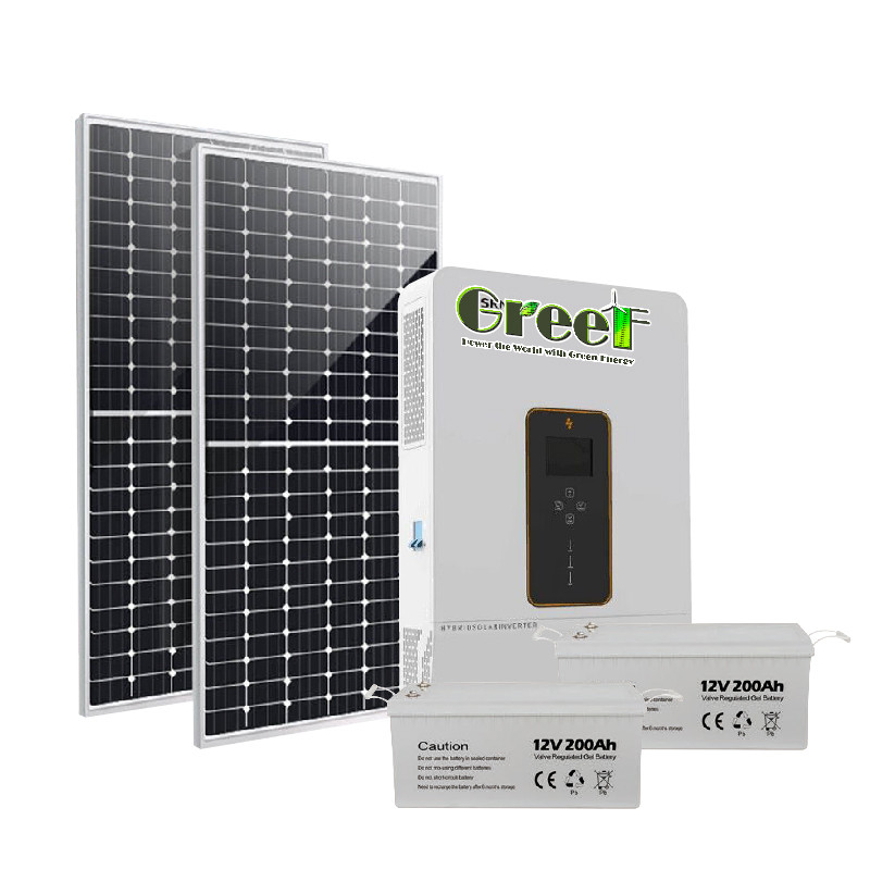 230vac Single Phase Hybrid Solar System With Pure Sine Wave Inverter And LCD Display