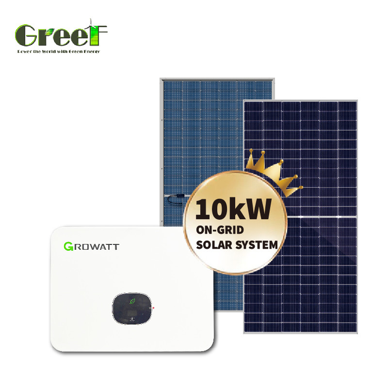 Monocrystalline Silicon Solar Panel System with Monitoring 1kW-100kW On grid Solar Power