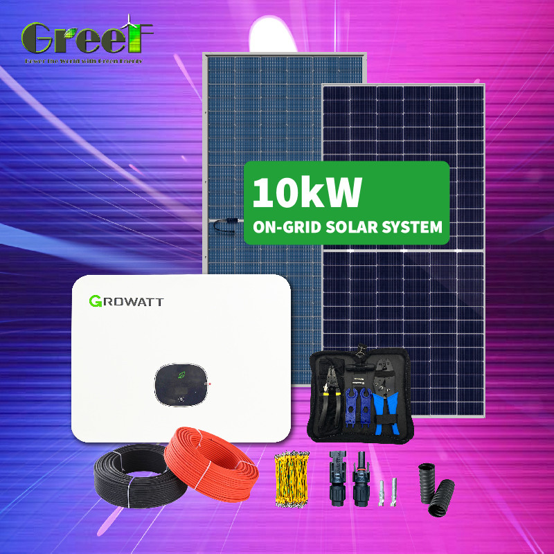 3 Years Guarantee Time On Grid Solar System With Monocrystalline Solar Panel And Monitoring System
