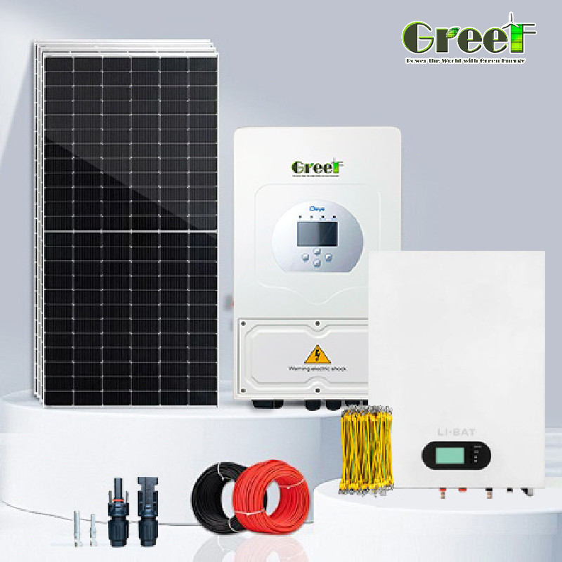 110/220V Output Voltage Hybrid Solar System with Pure Sine Wave Inverter and LCD Display