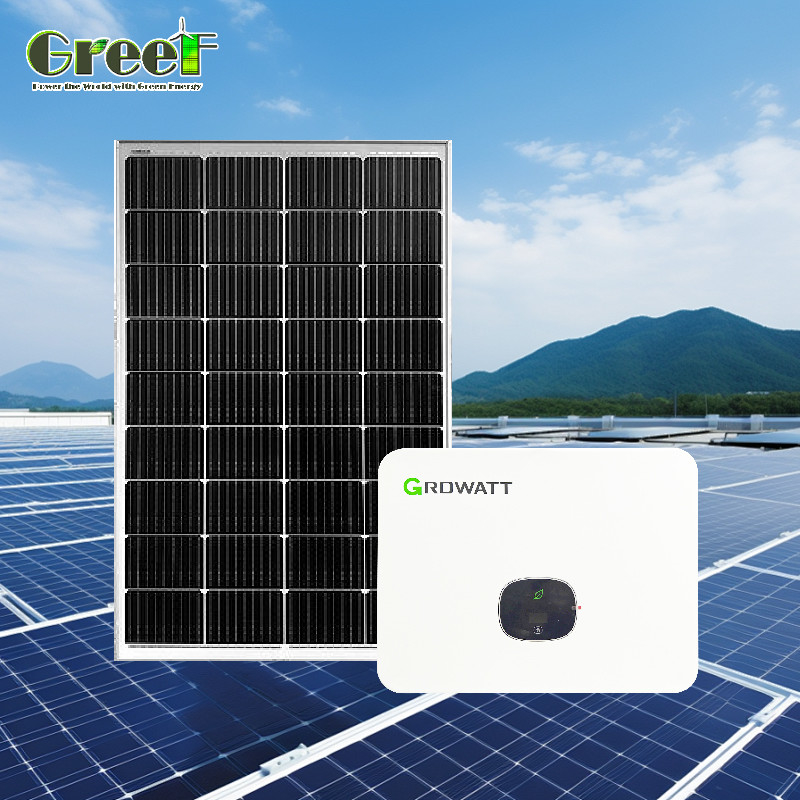LCD Display 5kW PV Solar System 5000W Load Power Hybrid Solar System with Remote Control