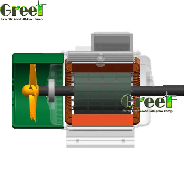 Rated Power 0.5kW-5000kW Permanent Magnet Generator Up To 98% Efficiency Insulation Class F/H