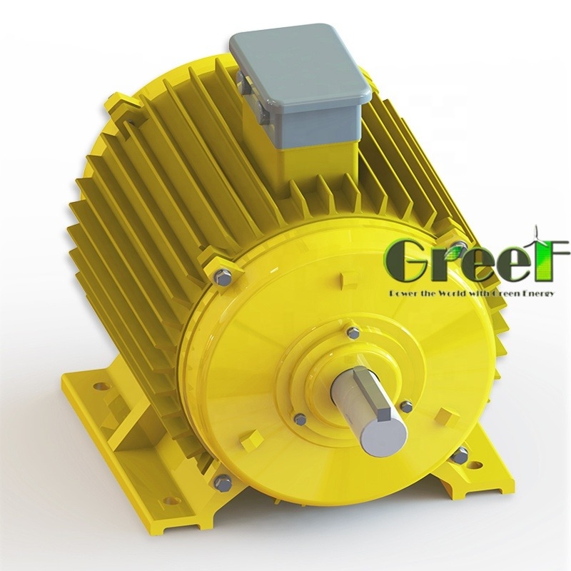 SKF Bearing Permanent Magnet Generator with IP54 Protection Aluminium Body and Cooper Wire