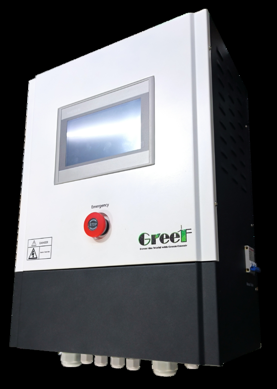 Grid-tied Wind Turbine Controller With Protection Function LCD Touch Screen and Mornitoring