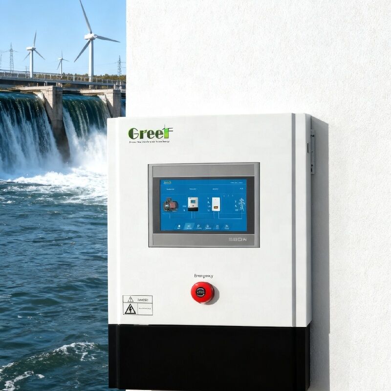 LCD Touch Screen Wind Tracker Controller with Forced Air Cooling and ≥98% Efficiency for Wind Power Systems
