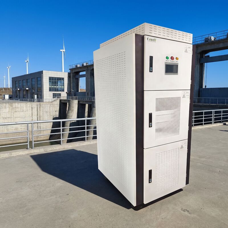 LCD Screen Hybrid Convertor Featuring Ground Fault Monitoring and Maximum Efficiency 95 Percent Designed for Grid Integration