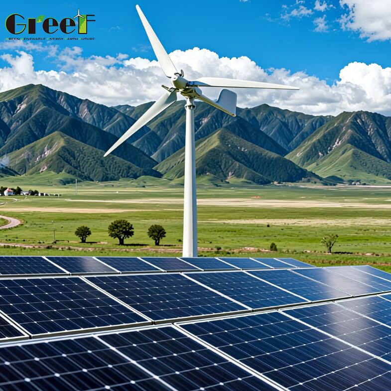 Roof Mounting Hybrid Solar System with 95% Efficiency for Off-Grid Renewable Energy Solutions