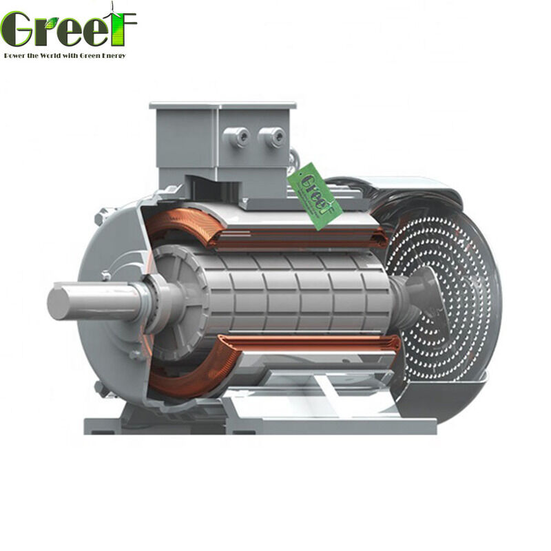 High Efficiency Permanent Magnet Generator with 2 to 48 Poles and 20rpm-3000rpm Speed Range