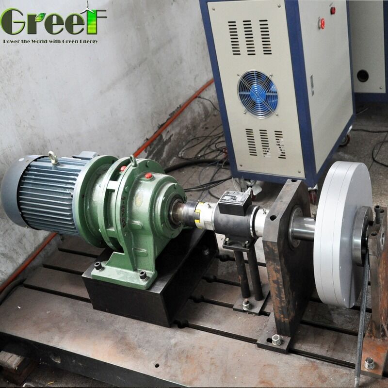 High Efficiency (>92%) Coreless Permanent Magnet Generator with Low Start Torque (<0.03 N*m) and Axial Flux Design for Industrial Applications