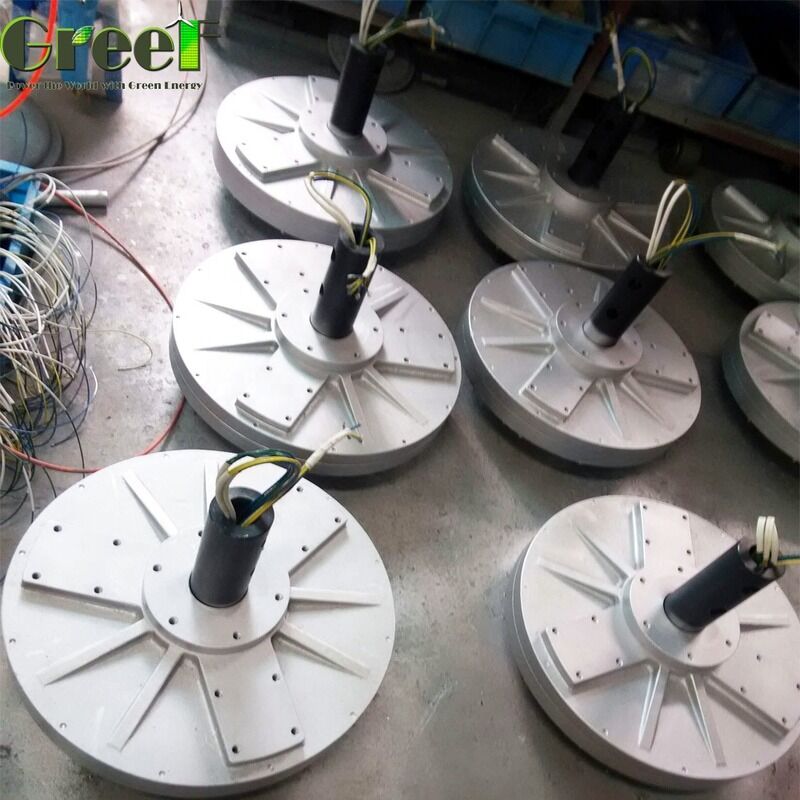 Low Start Torque Coreless Permanent Magnet Generator with High Power Density and Maintenance-Free Axial Flux Design