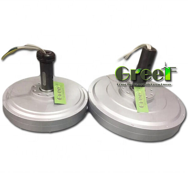 High Efficiency (>92%) Coreless Permanent Magnet Generator with Low Start Torque (<0.03N/M) and Axial Flux Design