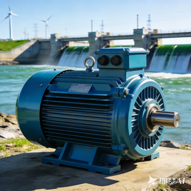 Cast Iron Shell IP54 Rated 3 Phase AC Permanent Magnet Generator for Industrial Power Generation