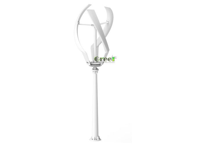 3pcs Vertical Axis Wind Turbine with FRP Blades ≤20db Noise Safety Wind Speed 50m/s