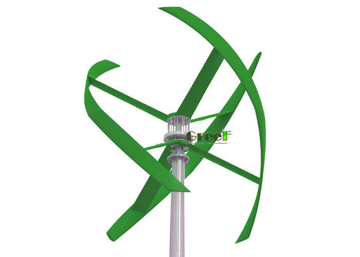 Vertical Roof Mounted Wind Turbine Rated Option Voltage 48V-500V