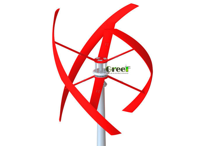 Vertical Roof Mounted Wind Turbine Rated Option Voltage 48V-500V