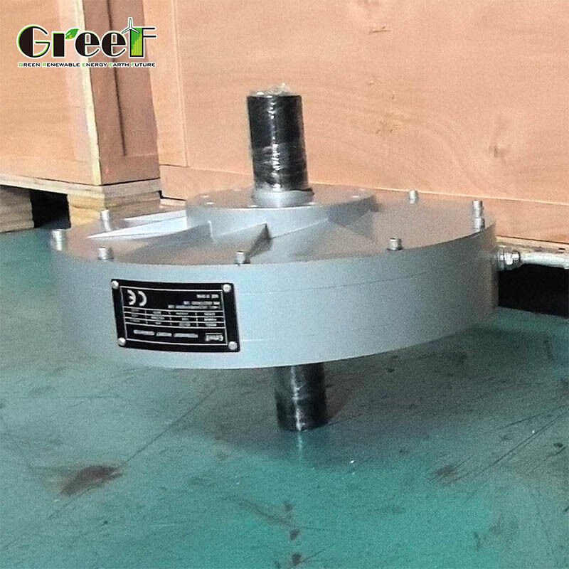 High Power Density NdFeB Coreless Permanent Magnet Generator with Rare Earth Magnets and Low Start Torque