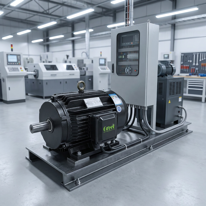 IE5 High Efficiency Permanent Magnet Synchronous Motor with 97% Efficiency and 0.55-315 kW Power Range
