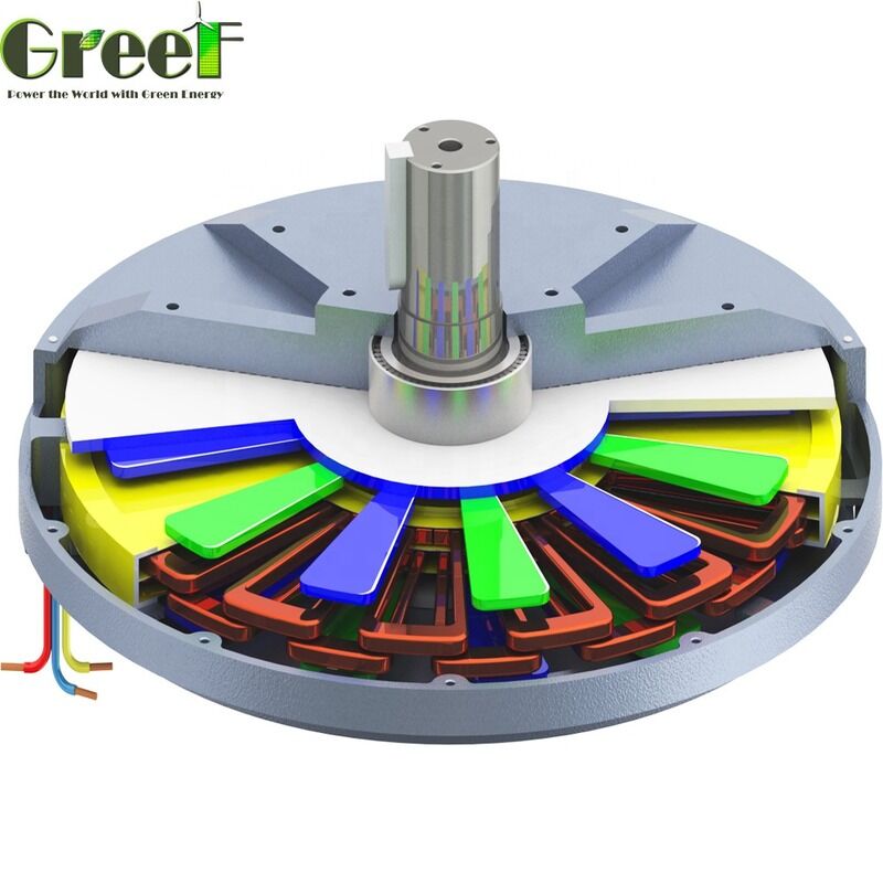 3 Phase Permanent Magnet Generator Customized Rated Voltage IP 54 Protection Grade Designed for Operation and Long Service Life