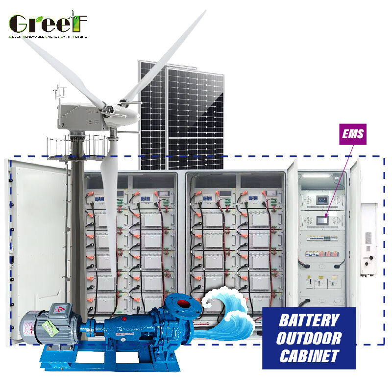 98.3% Inverter Efficiency Hybrid Solar System for Off Grid Power Generation with 100-3000kW Capacity