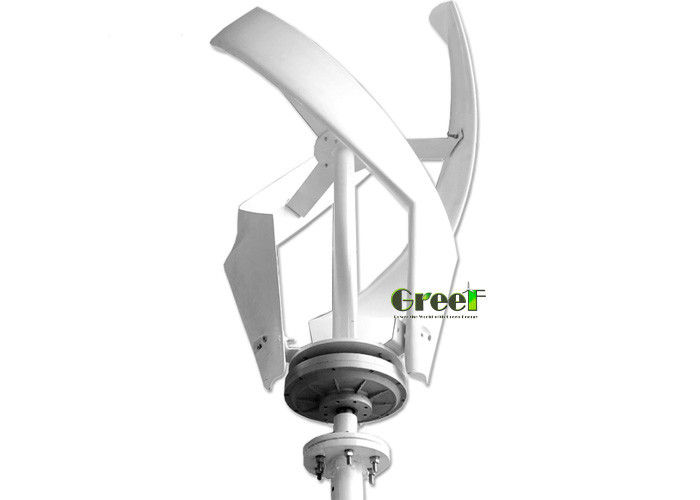 3pcs Vertical Axis Wind Turbine with FRP Blades ≤20db Noise Safety Wind Speed 50m/s