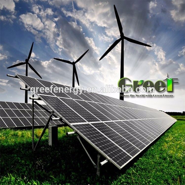 2KW Mini On Grid Hybrid Solar Wind Turbine Generator System For House
