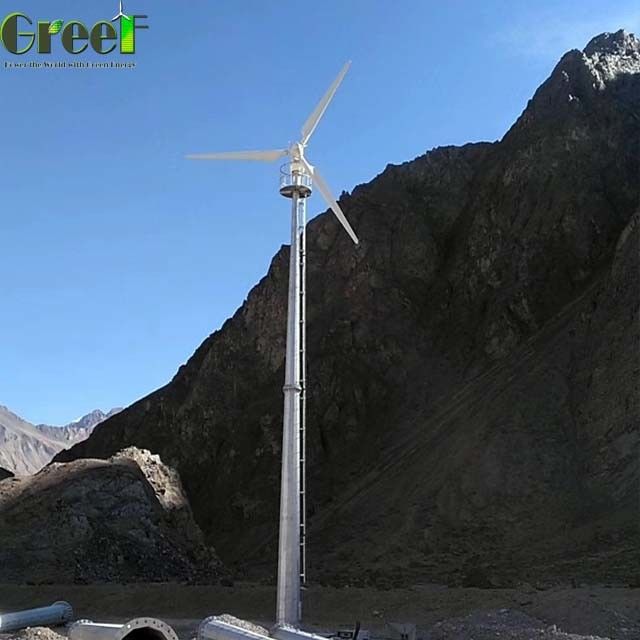 High Efficiency Pitch Control Wind Turbine Off Grid Solar Hybrid System Kit 30KW