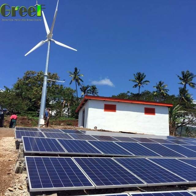 5kw Rooftop Low Speed Horizontal Pitch Control Wind Turbine For Home Use